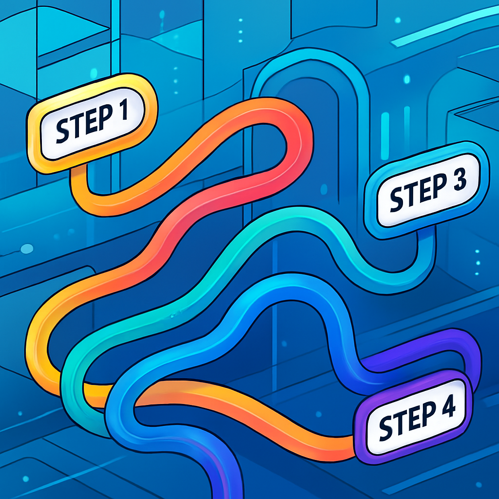 Illustration of user flow diagram